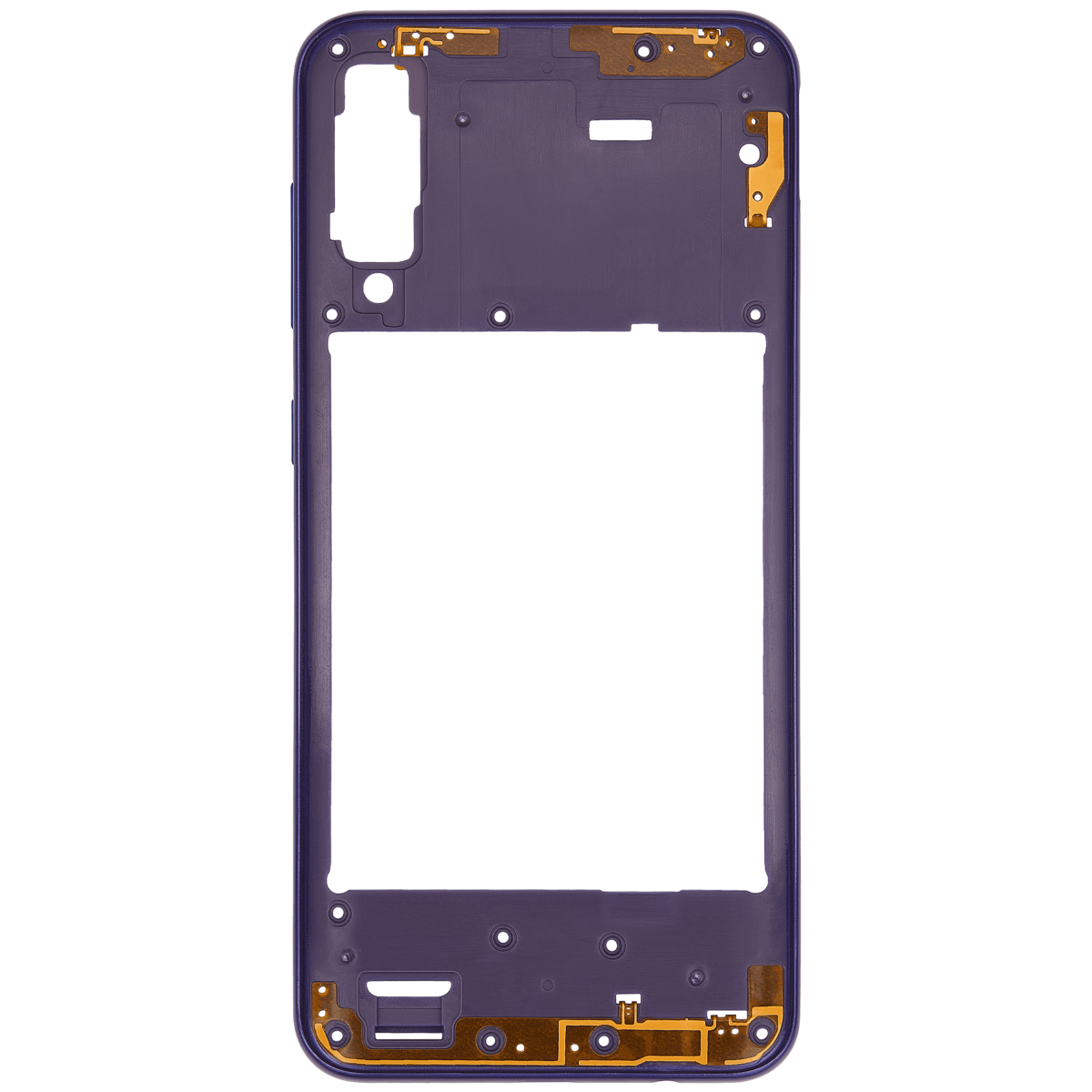Samsung Galaxy A50 s İle Uyumlu  Orta Çerçeve Kasası (A507 2019) (Aftermarket Plus) (Prism Crush Violet) - Görsel 3