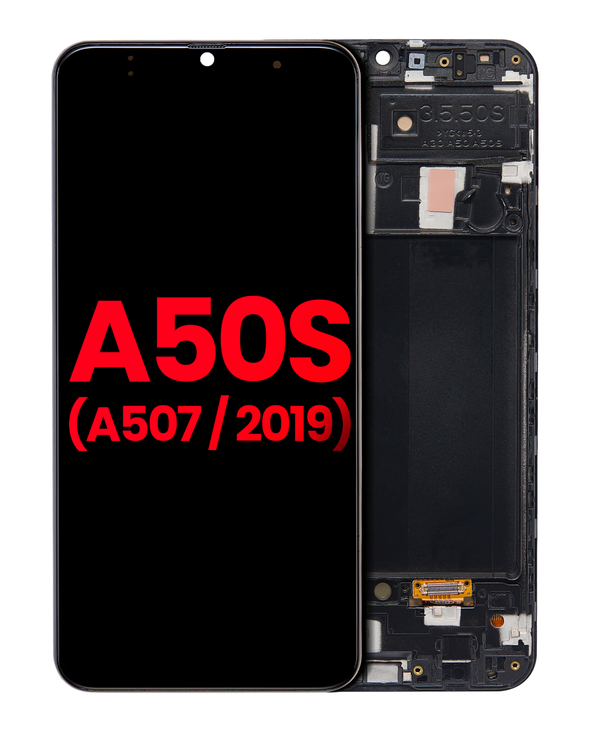 Samsung Galaxy A50s İle Uyumlu (A507 2019) (Aftermarket Plus) (Tüm Renkler) Çerçeveli ekran Orijinal Ekranı