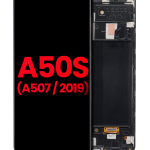 Samsung Galaxy A50s İle Uyumlu (A507 2019) (Aftermarket Plus) (Tüm Renkler) Çerçeveli ekran Orijinal Ekranı