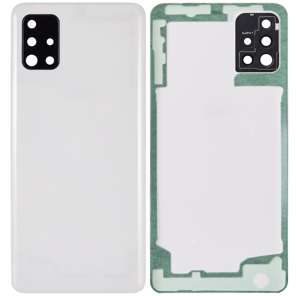 Samsung Galaxy A51 4G İle Uyumlu Arka Kapak Cam Kamera Lensli (A515 2019) (Aftermarket Plus) (Prism Crush Beyaz) - Görsel 2