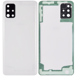 Samsung Galaxy A51 4G İle Uyumlu Arka Kapak Cam Kamera Lensli (A515 2019) (Aftermarket Plus) (Prism Crush Beyaz) - Görsel 2