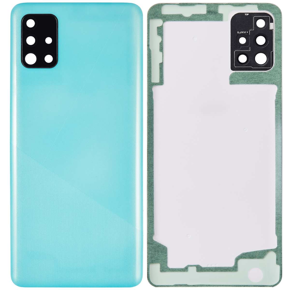 Samsung Galaxy A51 4G İle Uyumlu Arka Kapak Cam Kamera Lensli (A515 2019) (Aftermarket Plus) (Prism Crush Blue) - Görsel 2