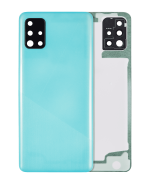 Samsung Galaxy A51 4G İle Uyumlu Arka Kapak Cam Kamera Lensli (A515 2019) (Aftermarket Plus) (Prism Crush Blue)