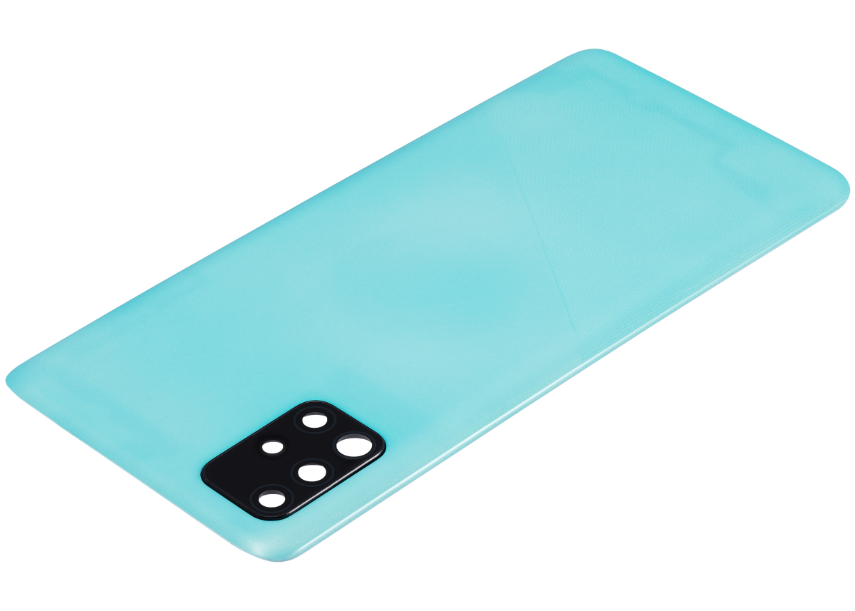 Samsung Galaxy A51 4G İle Uyumlu Arka Kapak Cam Kamera Lensli (A515 2019) (Aftermarket Plus) (Prism Crush Blue) - Görsel 5