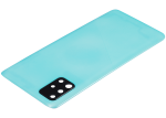 Samsung Galaxy A51 4G İle Uyumlu Arka Kapak Cam Kamera Lensli (A515 2019) (Aftermarket Plus) (Prism Crush Blue) - Görsel 5