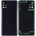 Samsung Galaxy A51 4G İle Uyumlu Arka Kapak Cam Kamera Lensli (A515 2019) (Aftermarket Plus) (Prism Crush Siyah) - Görsel 2