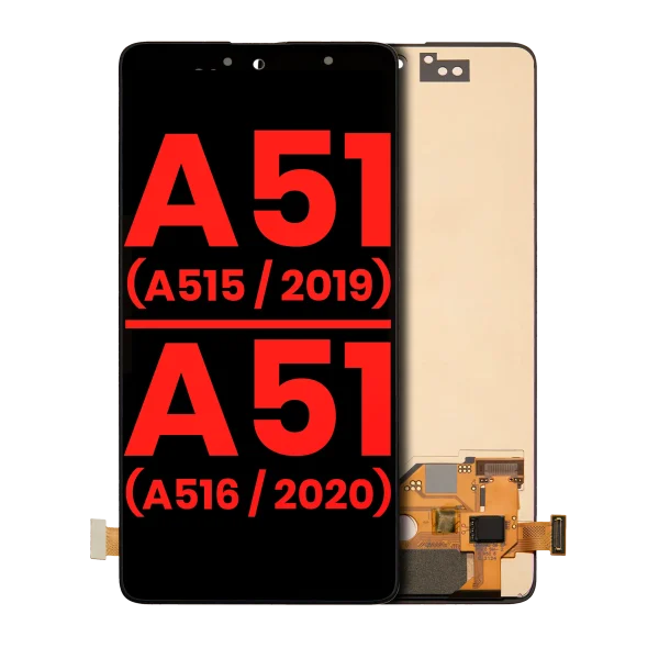 Samsung Galaxy A51 4G İle Uyumlu Çerçevesiz ekran Orijinal Ekranı (A515 2019) 5G (A516 2020) (6.46") (Tüm Renkler)