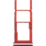 Samsung Galaxy A51 4G İle Uyumlu Çift Sim Kart Tepsisi (A515 2019) (Kırmızı)
