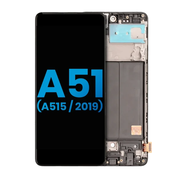 Samsung Galaxy A51 4G İle Uyumlu İçin Çerçeveli ekran (A515 2019)  LCD Ekranı (Parmak İzi Tarayısı Yok) (Yan Sanayi: Incell) (Tüm Renkler)