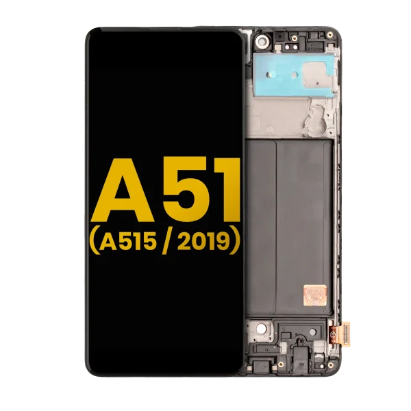 Samsung Galaxy A51 4G İle Uyumlu İçin Çerçeveli ekran (A515 2019) Orijinal (Tüm Renkler)  Orijinal Ekranı