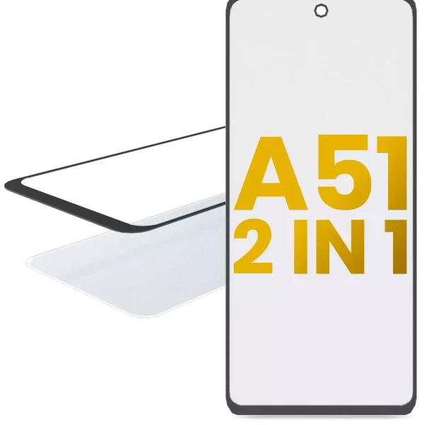 Samsung Galaxy A51 4G İle Uyumlu OCA Önceden Yüklenmiş 2'si 1 Arada Ön Cam (A515 2019)