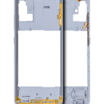 Samsung Galaxy A51 4G İle Uyumlu  Orta Çerçeve Kasası (A515 2019) (Prizma Ezme Beyazı)