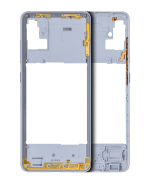 Samsung Galaxy A51 4G İle Uyumlu  Orta Çerçeve Kasası (A515 2019) (Prizma Ezme Beyazı)