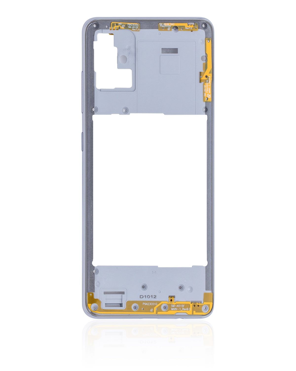 Samsung Galaxy A51 4G İle Uyumlu  Orta Çerçeve Kasası (A515 2019) (Prizma Ezme Beyazı) - Görsel 3