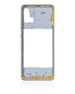 Samsung Galaxy A51 4G İle Uyumlu  Orta Çerçeve Kasası (A515 2019) (Prizma Ezme Beyazı) - Görsel 3