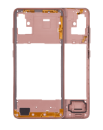 Samsung Galaxy A51 4G İle Uyumlu  Orta Çerçeve Kasası Orta Çerçeve Kasası (A515 2019) (Prizma Crush Pembe)