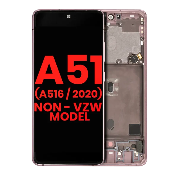 Samsung Galaxy A51 5G İle Uyumlu (A516 2020) (Verizon Olmayan 5G UW Çerçeve) (6