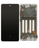 Samsung Galaxy A51 5G İle Uyumlu (A516 2020) (Verizon Olmayan 5G UW Çerçeve) Orijinal (Prizma Küp Beyaz) Çerçeveli ekran Orijinal Ekranı - Görsel 3