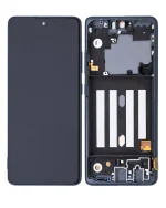 Samsung Galaxy A51 5G İle Uyumlu (A516 2020) (Verizon Olmayan 5G UW Çerçeve) (Servis Paketi) (Prizma Küp Siyah) Çerçeveli ekran Orijinal Ekranı - Görsel 2