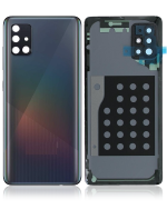 Samsung Galaxy A51 5G İle Uyumlu Arka Kapak Cam Kamera Lensli (A516 2020) (Servis Paketi) (Prizma Küp Siyah) - Görsel 4
