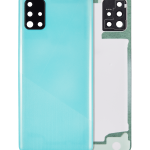 Samsung Galaxy A51 5G İle Uyumlu Arka Kapak Camı Kamera Lensiyle Uyumlu (A516 2020) (Servis Paketi) (Mavi)