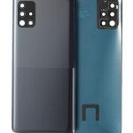 Samsung Galaxy A51 5G İle Uyumlu Arka Kapak Camı Kamera Lensiyle Uyumlu (A516 2020) (Servis Paketi) (Siyah)