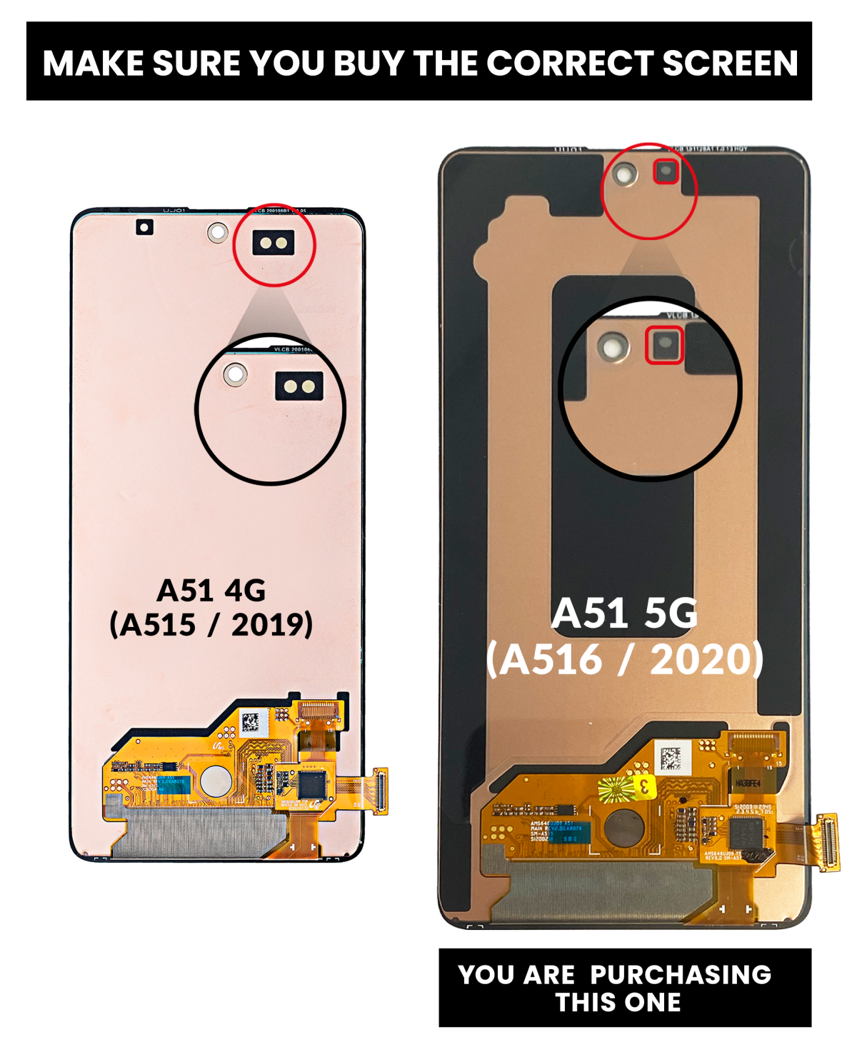 Samsung Galaxy A51 5G İle Uyumlu Çerçevesiz ekran Orijinal Ekranı (A516 2020) (Tüm Modeller) Orijinal (Tüm Renkler) - Görsel 3