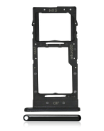 Samsung Galaxy A51 5G İle Uyumlu İle Uyumlu Tek Sim Kart Tepsisi (A516 2020) (Prizma Küp Siyah)