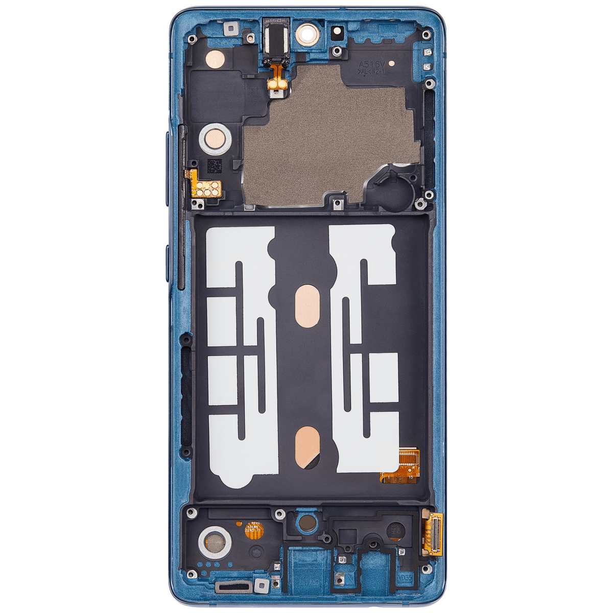Samsung Galaxy A51 5G İle Uyumlu UW (A516V 2020) (Sadece Verizon 5G UW Çerçevesi) Orijinal (Prizma Tuğlaları Mavi) Çerçeveli ekran Orijinal Ekranı - Görsel 5