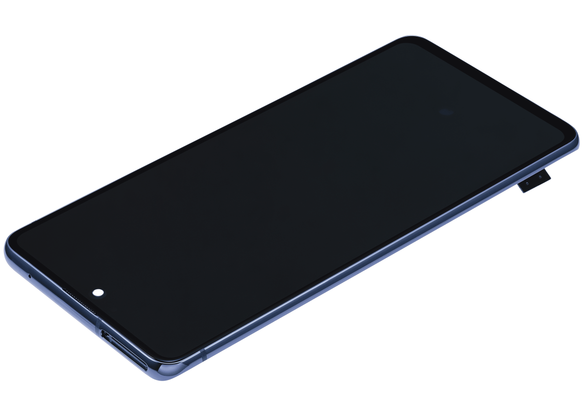 Samsung Galaxy A51 5G İle Uyumlu UW (A516V 2020) (Sadece Verizon 5G UW Çerçevesi) Orijinal (Prizma Tuğlaları Mavi) Çerçeveli ekran Orijinal Ekranı - Görsel 6