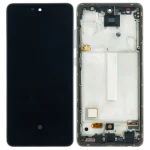 Samsung Galaxy A52 4G İle Uyumlu (A525 2021) A52 5G (A526 2021) A52S 5G (A528 2021) (6,36") (Harika Beyaz) Çerçeveli ekran Orijinal Ekranı - Görsel 3