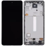 Samsung Galaxy A52 4G İle Uyumlu (A525 2021) A52 5G (A526 2021) A52S 5G (A528 2021) (6,46") (Harika Beyaz) Çerçeveli ekran Orijinal Ekranı - Görsel 3