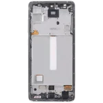 Samsung Galaxy A52 4G İle Uyumlu (A525 2021) A52 5G (A526 2021) A52S 5G (A528 2021) (6,46") (Harika Beyaz) Çerçeveli ekran Orijinal Ekranı - Görsel 5