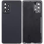 Samsung Galaxy A52 4G İle Uyumlu Arka Kapak Camı Kamera Lensli (A525 2021)  (Siyah) - Görsel 2