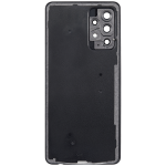 Samsung Galaxy A52 4G İle Uyumlu Arka Kapak Camı Kamera Lensli (A525 2021)  (Siyah) - Görsel 4