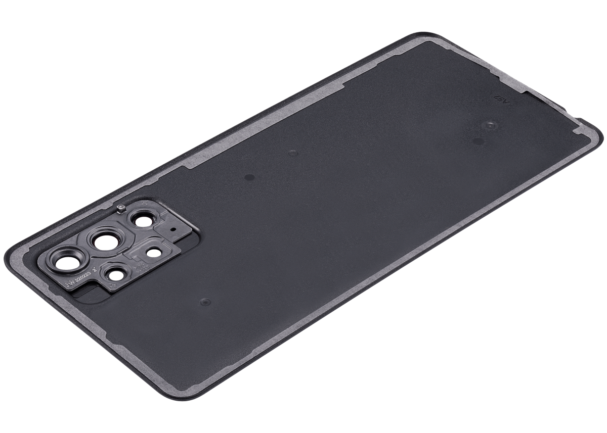 Samsung Galaxy A52 4G İle Uyumlu Arka Kapak Camı Kamera Lensli (A525 2021)  (Siyah) - Görsel 6