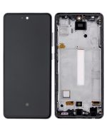 Samsung Galaxy A52 4G İle Uyumlu Çerçeveli ekran LCD Ekranı (Parmak İzi Sensörü Olmadan) (A525 2021) A52 5G (A526 2021) A52S (A528 2021) (Satış Sonrası: Incell) (Harika Siyah) - Görsel 2