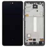 Samsung Galaxy A52 4G İle Uyumlu Çerçeveli ekran OLED Ekranı (A525 2021) A52 5G (A526 2021) A52S 5G (A528 2021) (6,36") (Aftermarket Plus) (Harika Siyah) - Görsel 3