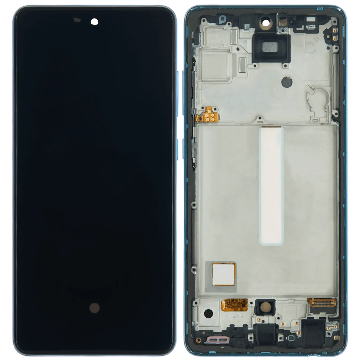 Samsung Galaxy A52 4G İle Uyumlu Çerçeveli ekran Orijinal Ekranı (A525 2021) A52 5G (A526 2021) A52S 5G (A528 2021) (6,36") (Harika Mavi) - Görsel 3