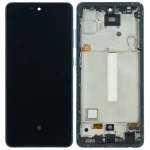 Samsung Galaxy A52 4G İle Uyumlu Çerçeveli ekran Orijinal Ekranı (A525 2021) A52 5G (A526 2021) A52S 5G (A528 2021) (6,36") (Harika Mavi) - Görsel 3