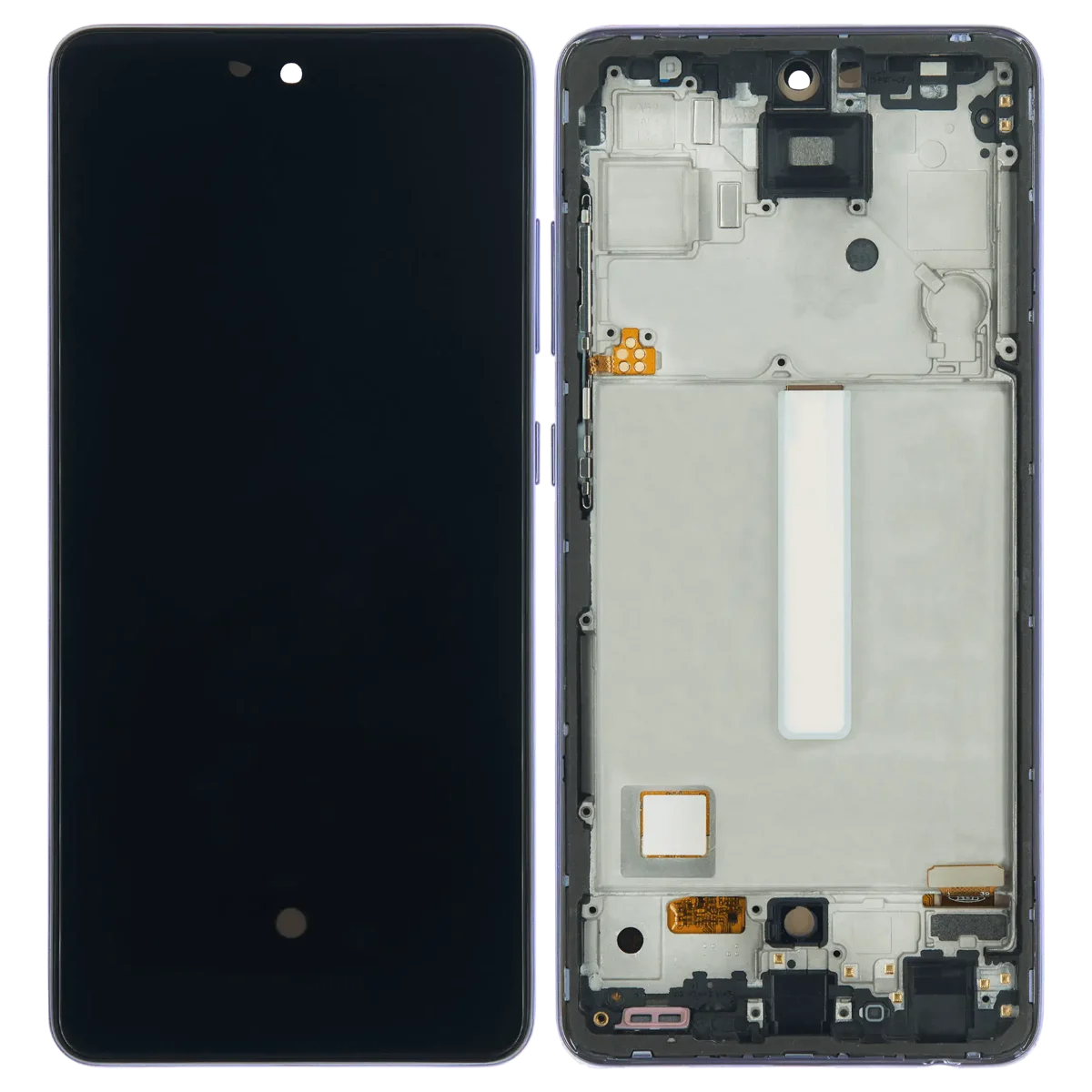 Samsung Galaxy A52 4G İle Uyumlu Çerçeveli ekran Orijinal Ekranı (A525 2021) A52 5G (A526 2021) A52S 5G (A528 2021) (6,36") (Harika Menekşe) - Görsel 3