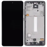 Samsung Galaxy A52 4G İle Uyumlu Çerçeveli ekran Orijinal Ekranı (A525 2021) A52 5G (A526 2021) A52S 5G (A528 2021) (6,46") (Harika Siyah) - Görsel 3