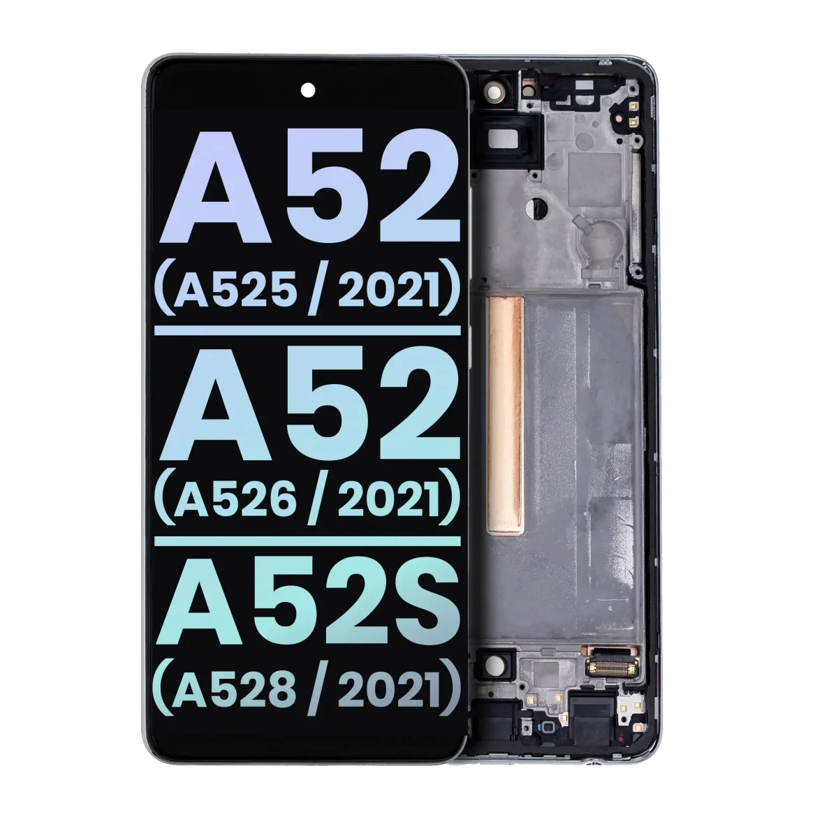 Samsung Galaxy A52 4G İle Uyumlu Çerçeveli ekran Orijinal Ekranı (A525 2021) A52 5G (A526 2021) A52S 5G (A528 2021) (Servis Paketi) (Harika Beyaz) Çerçeveli ekran Orijinal Ekranı - Görsel 2