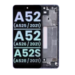 Samsung Galaxy A52 4G İle Uyumlu Çerçeveli ekran Orijinal Ekranı (A525 2021) A52 5G (A526 2021) A52S 5G (A528/2021) (Servis Paketi) (Harika Menekşe) Çerçeveli ekran Orijinal Ekranı - Görsel 2