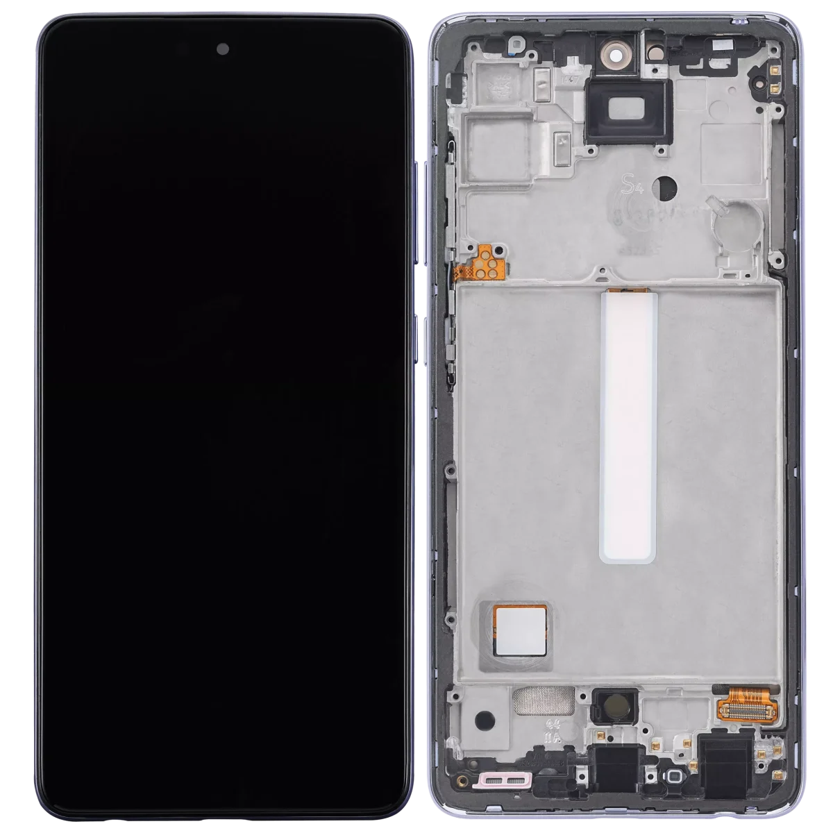 Samsung Galaxy A52 4G İle Uyumlu Çerçeveli ekran Orijinal Ekranı(A525 2021) A52 5G (A526 2021) A52S 5G (A528 2021) (6,46") (Harika Mor - Görsel 3