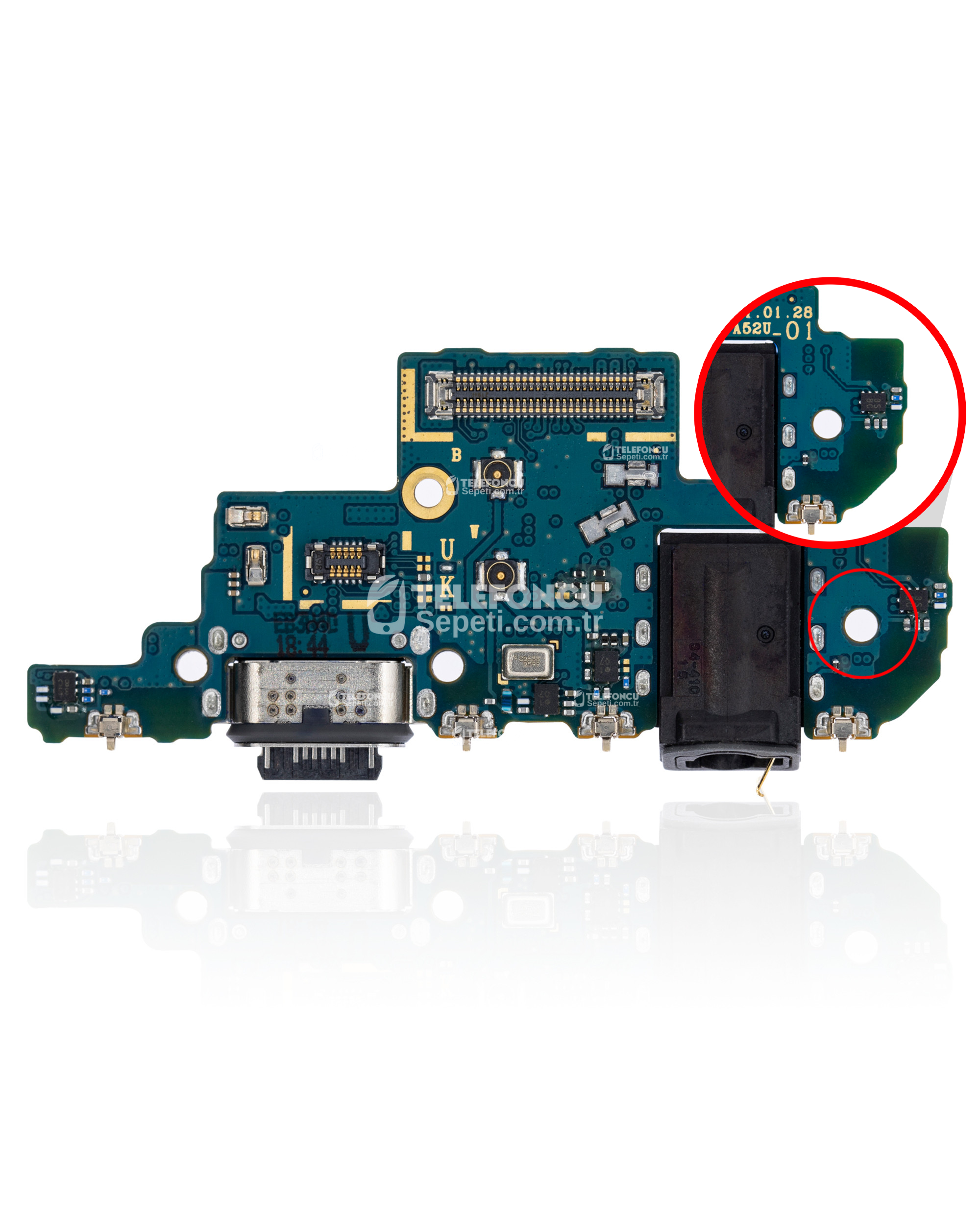 Samsung-Galaxy-A52-4G-Ile-Uyumlu-Kulaklik-Girisli-Sarj-Portu-A525-2021-A52-5G-A526-2021-ABD-Surumu-Premium-5 Samsung Galaxy A52 4G İle Uyumlu Kulaklık Girişli Şarj Portu (A525 2021) A52 5G (A526 2021) (ABD Sürümü) (Premium) - Görsel 6