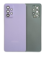 Samsung Galaxy A52 5G İle Uyumlu Arka Kapak Camı Kamera Lensiyle Uyumlu (A526 2021) (Servis Paketi) (Harika Menekşe) - Görsel 3