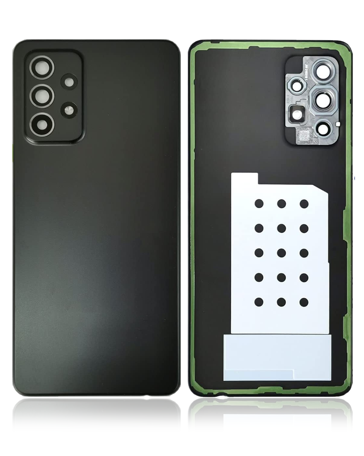 Samsung Galaxy A52 5G İle Uyumlu Arka kapak Cam (A526 2021) (Aftermarket Plus) (Harika Siyah) - Görsel 4