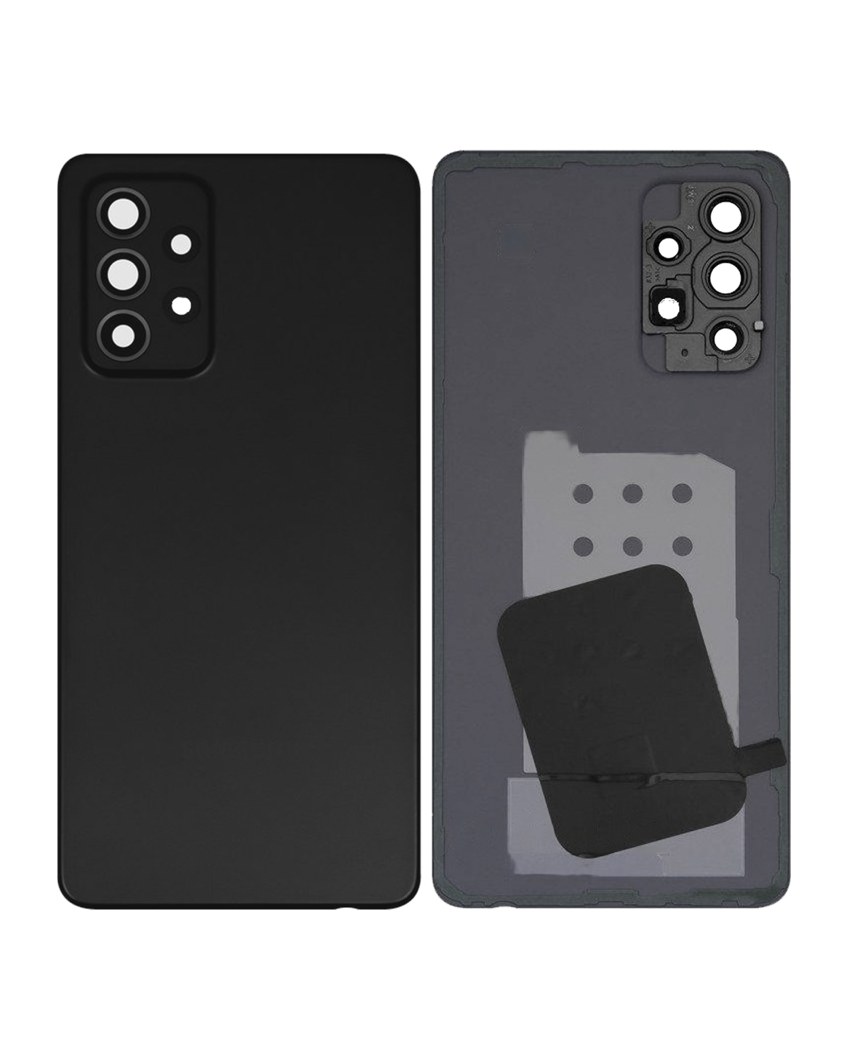 Samsung Galaxy A52 Arka İle Uyumlu Kapak Camı Kamera Lensiyle Uyumlu s (A528 2021) (Servis Paketi) (Harika Siyah) - Görsel 3
