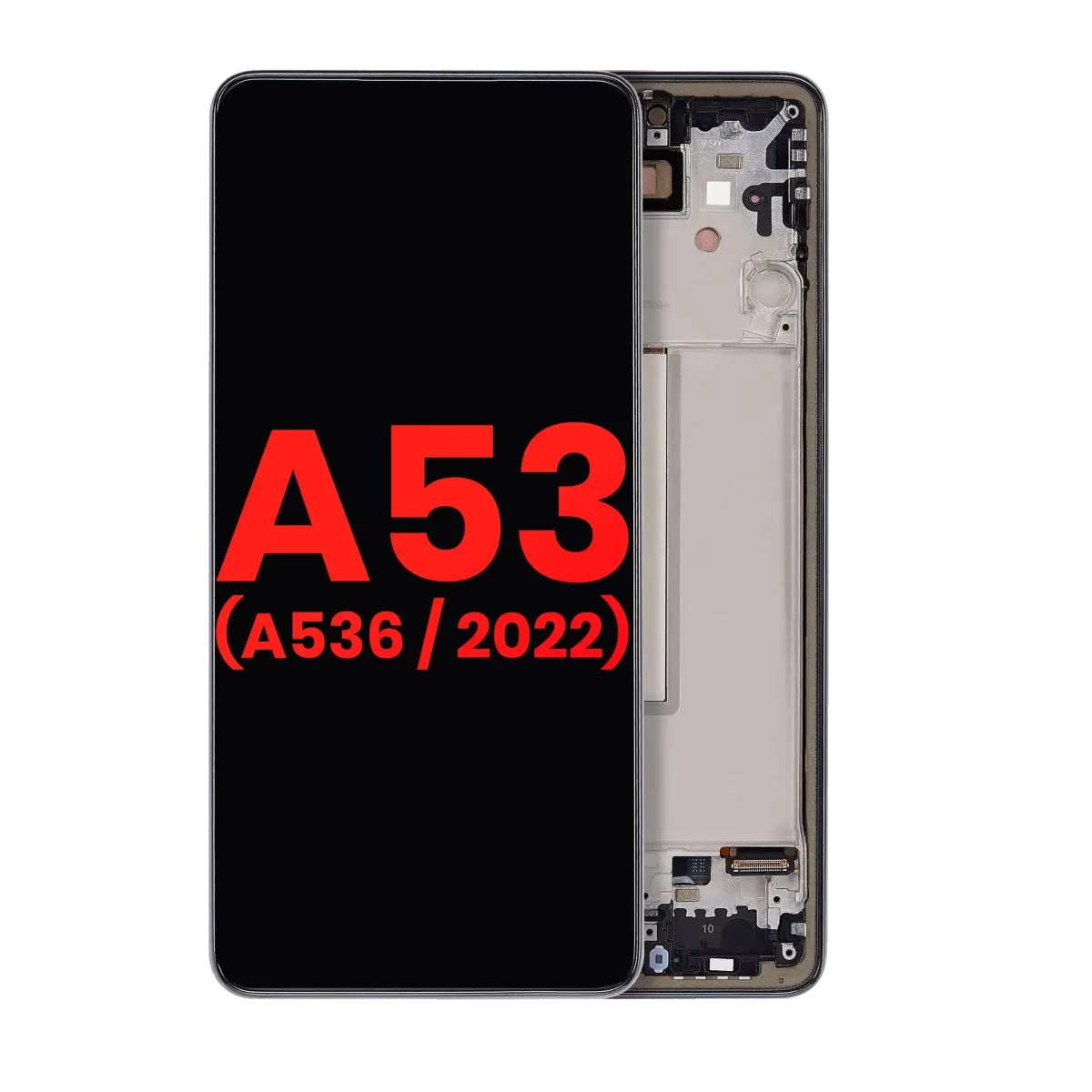 Samsung Galaxy A53 5G İle Uyumlu (A536 2022) (6.46") (Aftermarket Plus) (Siyah) Çerçeveli ekran Orijinal Ekranı - Görsel 3